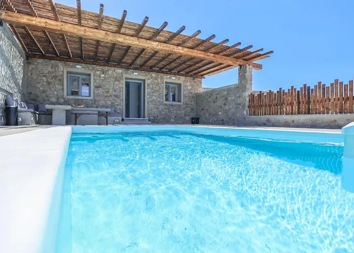 The George With Private Pool, Close To - Chora *